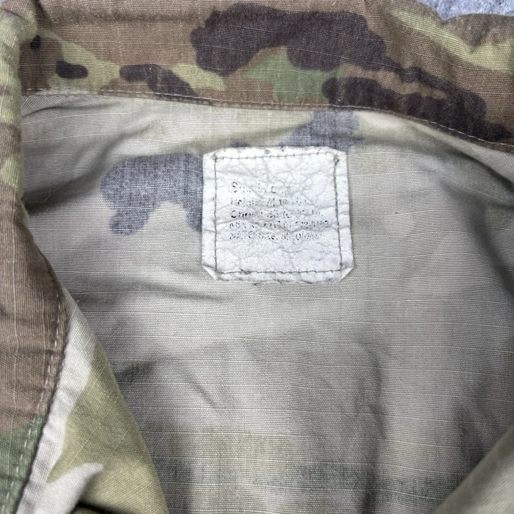 Army Jacket Small Combat Military Camo Ripstop Full Zip Tactical Uniform Green